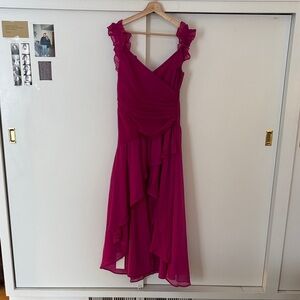 Abercrombie & Fitch Fuchsia High Low Dress